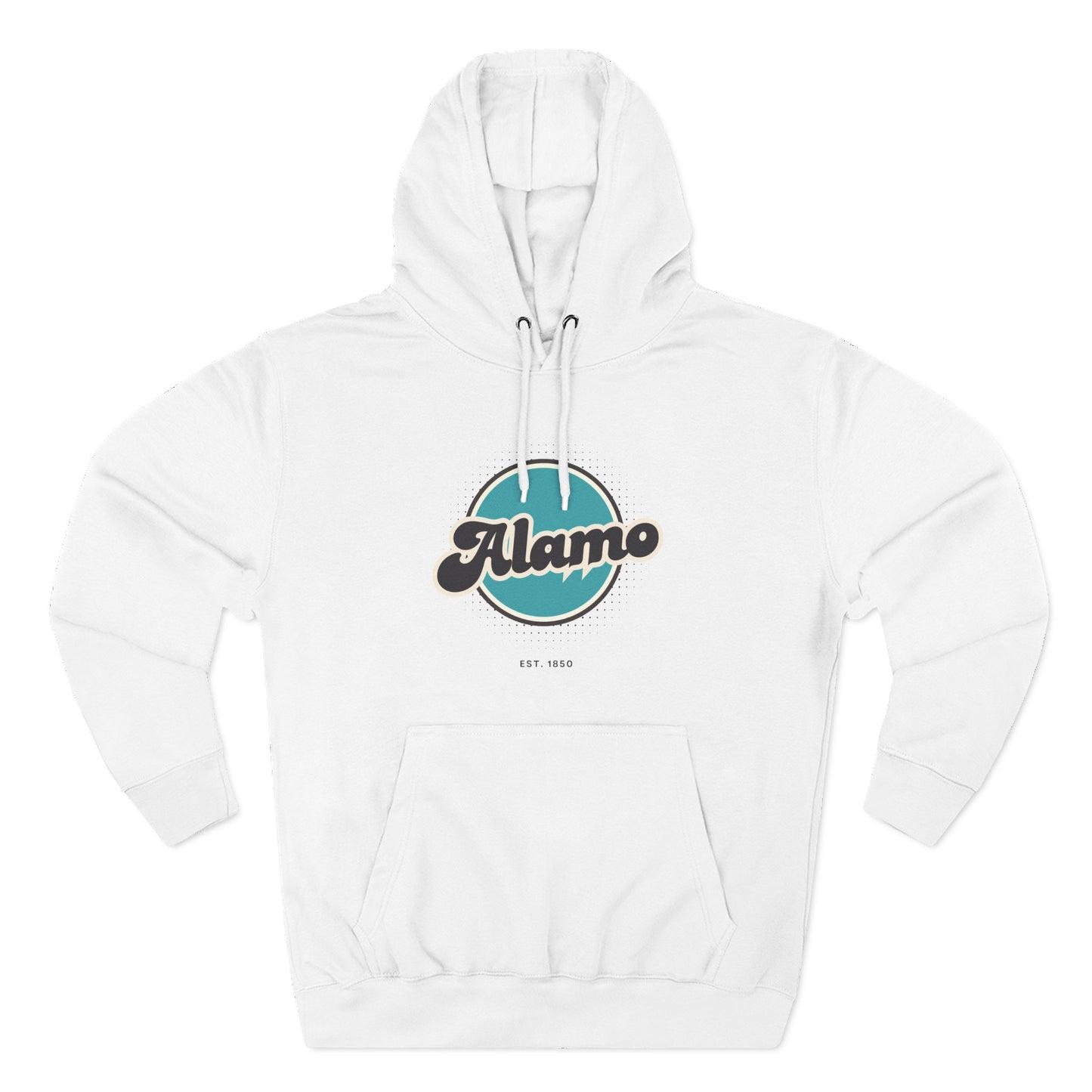Alamo Retro Vibe Hoodie for Casual Days, Streetwear, Unisex Gift, Cozy Layering Apparel
