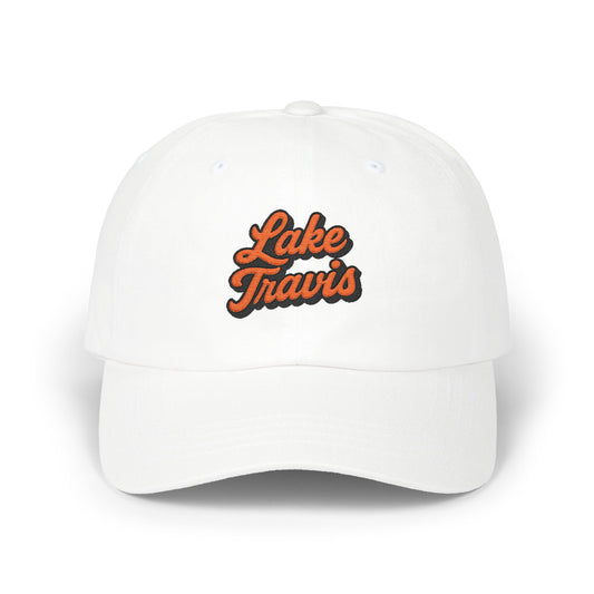 Lake Travis Stylish Dad Cap, Casual Summer Hat, Outdoor Accessory, Gift for Father's Day, Boating Trip Gear, Everyday Wear