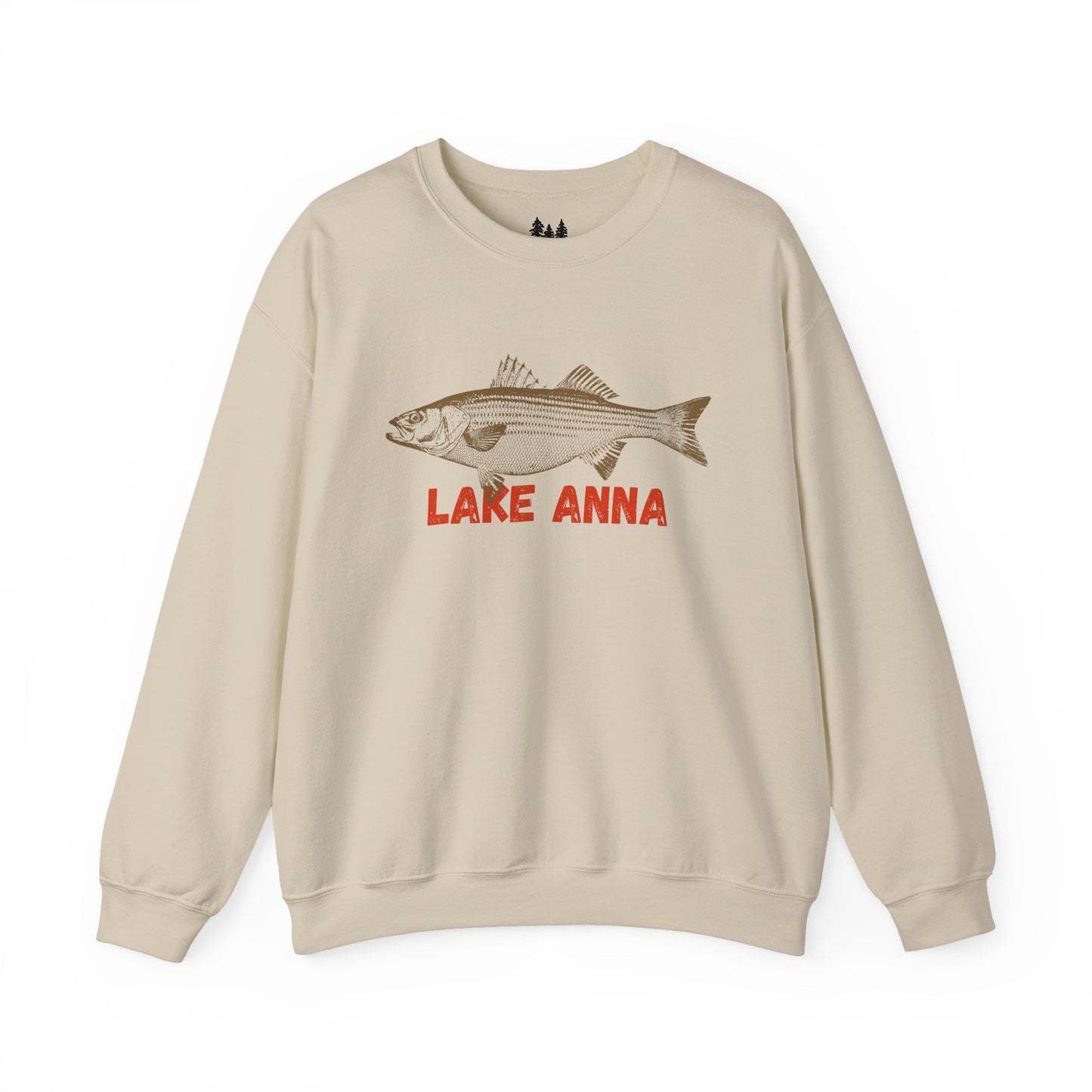 Lake Anna Fishing Sweatshirt, Unisex Crewneck, Casual Wear, Gift for Fishermen, Outdoor Apparel, Lake House Cozy