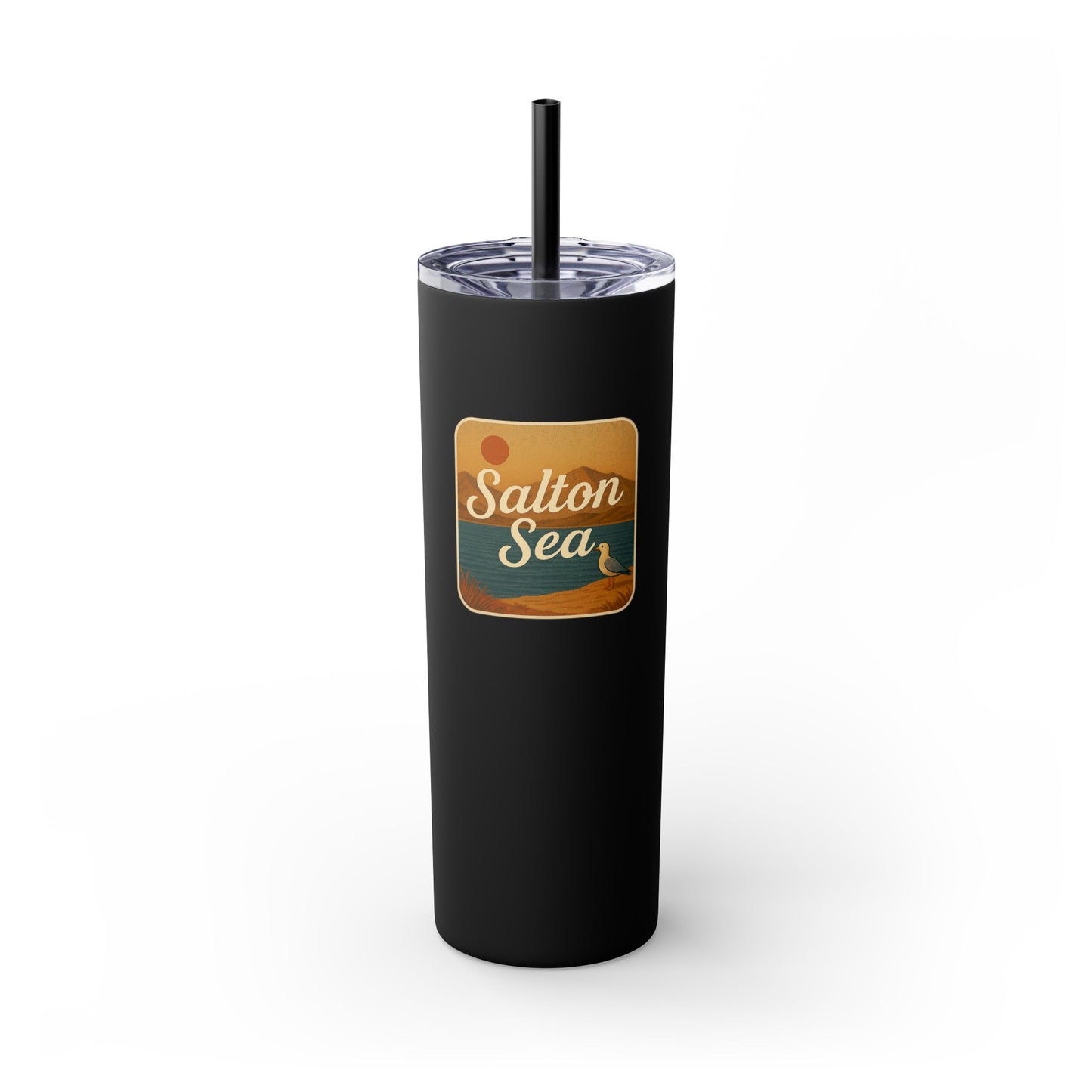 Salton Sea Skinny Tumbler - 20oz Travel Mug, Eco-Friendly Drinkware for Adventurers, Ideal for Camping, Picnics, and Daily Hydration