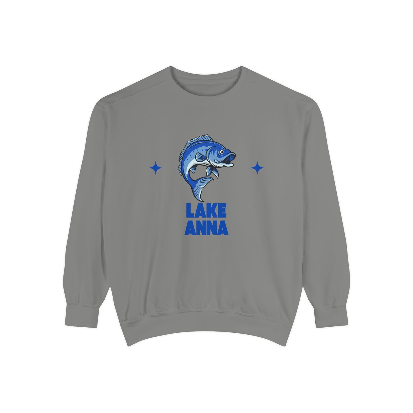 Lake Anna Fish Design Unisex Sweatshirt | Cozy Fishing Apparel, Casual Wear, Gift for Anglers, Lake Day Outfit, Nature Lovers Sweatshirt