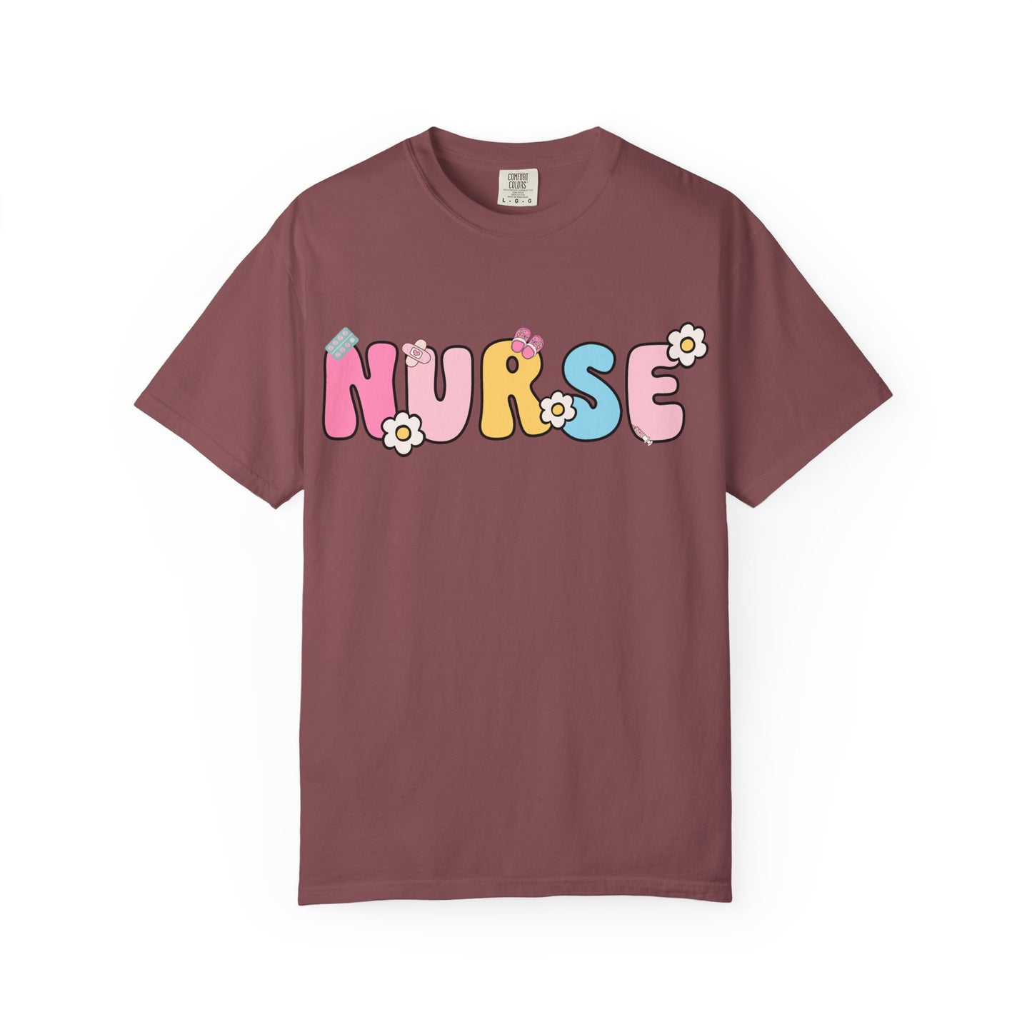 Playful Nurse T-Shirt - Fun Gift for Healthcare Workers, Floral Design, Birthday Present, Nurse Appreciation Week, Casual Wear