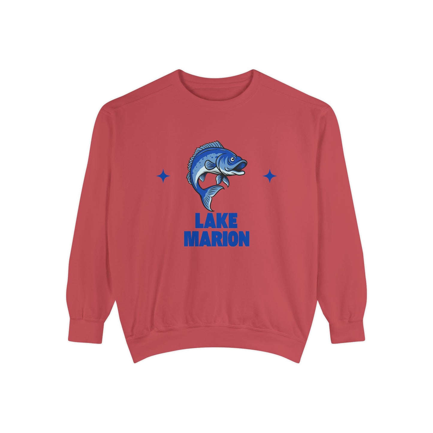 Lake Marion Fish Design Unisex Sweatshirt | Cozy Fishing Apparel, Casual Wear, Gift for Anglers, Lake Day Outfit, Nature Lovers Sweatshirt