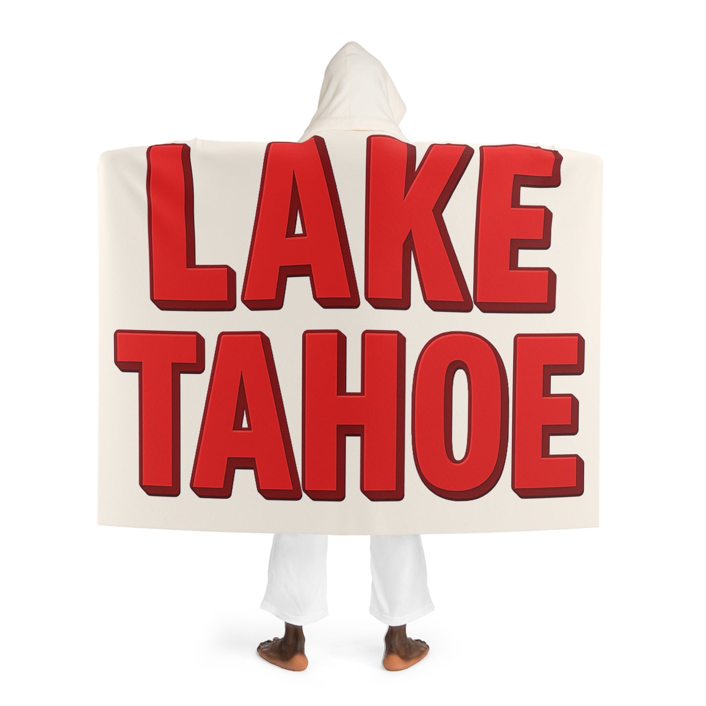 Lake Tahoe Hooded Sherpa Fleece Blanket