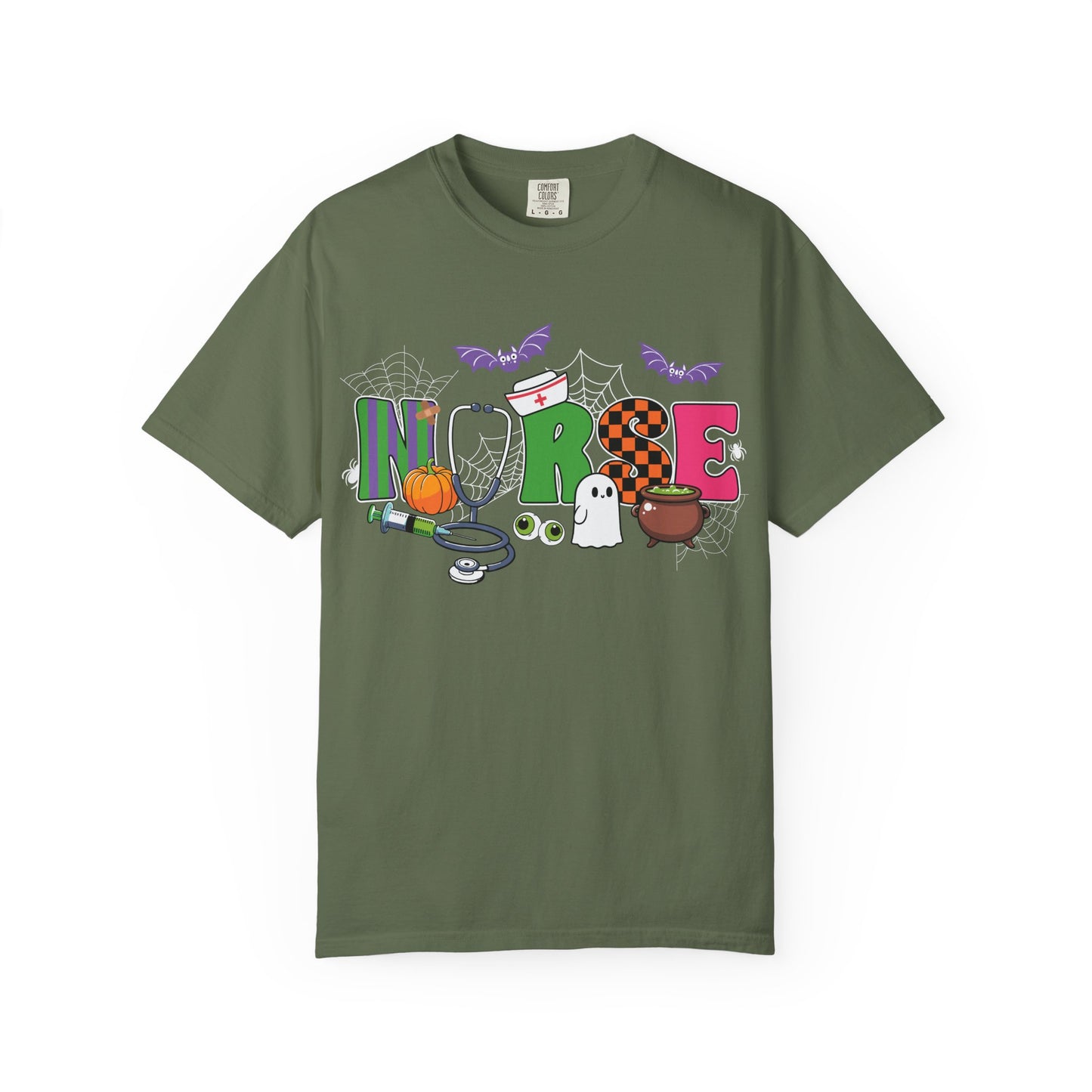 Halloween Nurse T-Shirt, Cute Nurse Shirt, Unisex Halloween Tee, Gift for Nurses, Spooky Nursing Apparel, Funny Healthcare Shirt