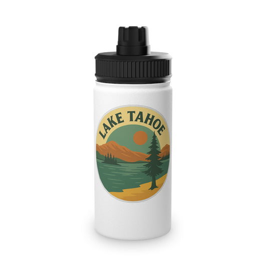 Lake Tahoe Stainless Steel Water Bottle, Sports Lid