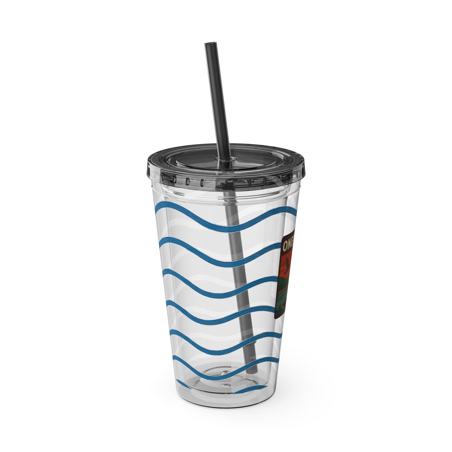 Oneida Lake Sunsplash Tumbler, 16oz Clear Drink Cup for Outdoor Adventures, Customizable Travel Mug, Perfect for Summer Fun, Eco-Friendly Beverage [...]