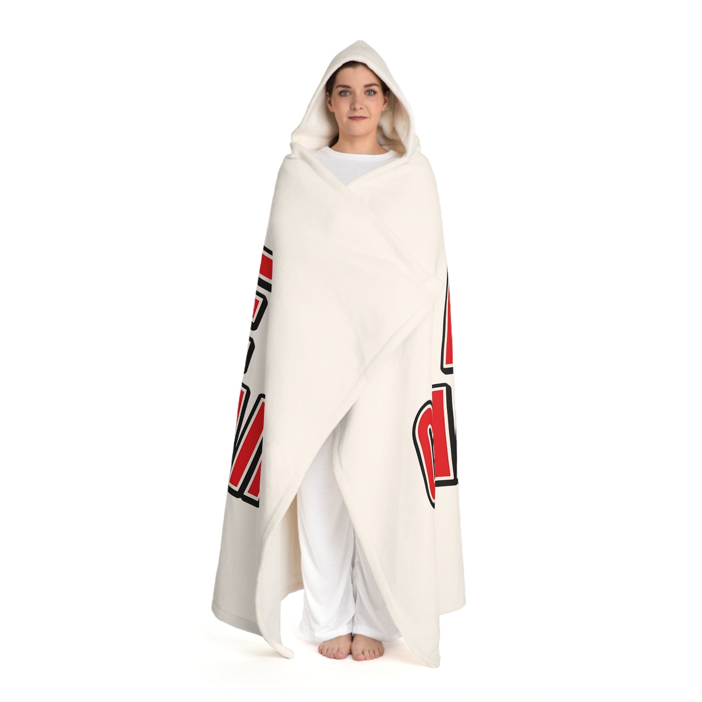 Lake Champlain Cozy Hooded Sherpa Fleece Blanket - Perfect for Chilly Evenings, Movie Nights, Cozy Home Décor, Gifts for Her, Winter Snuggles