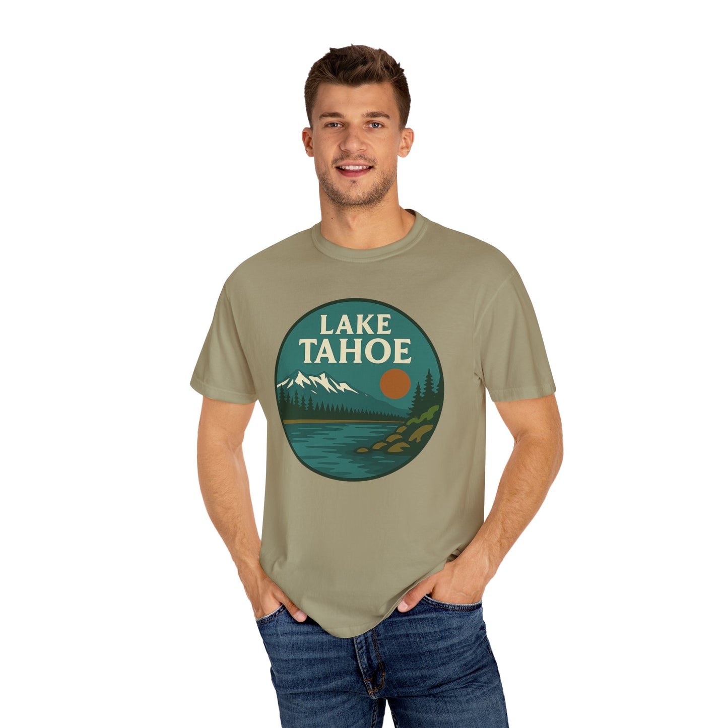 Lake Tahoe Unisex T-Shirt, Casual Graphic Tee, Nature Lover Gift, Outdoor Adventure Shirt, Vacation Souvenir, Summer Wear