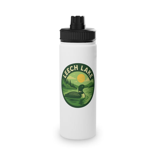 Leech Lake Stainless Steel Water Bottle, Sports Lid