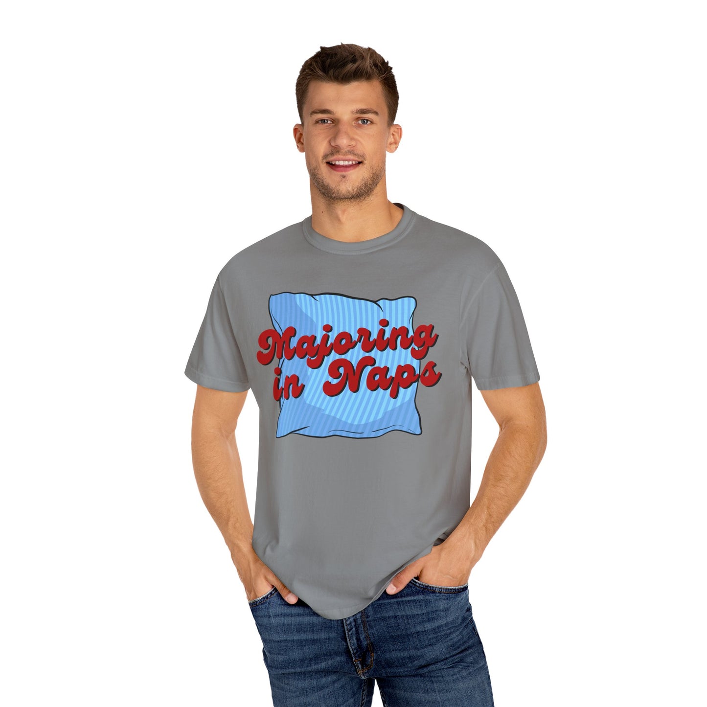 Majoring In Naps T-Shirt, Fun Sleep Shirt, Gift for Nap Lovers, Relaxation Tee, Casual Lounge Wear