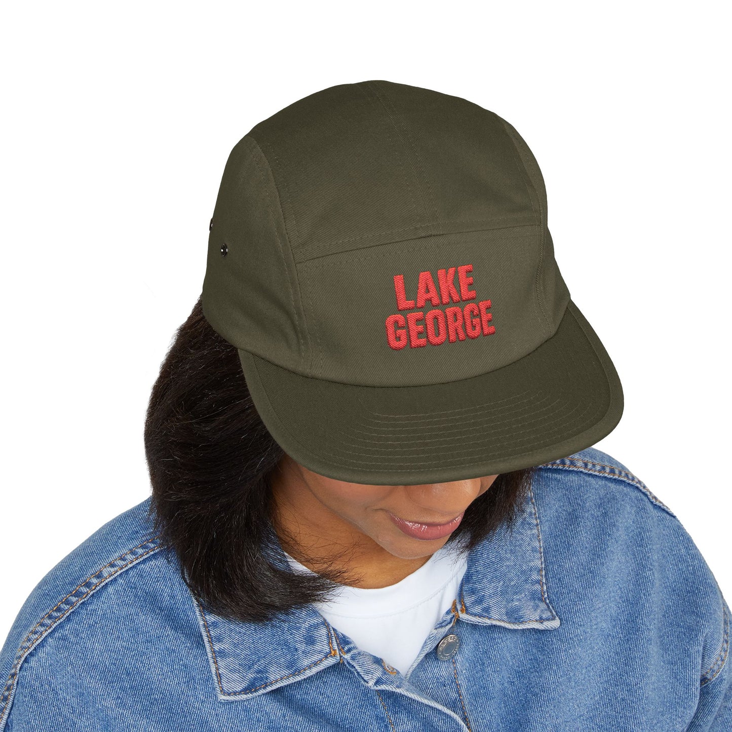 Lake George 5 Panel Cap (Embroidery)