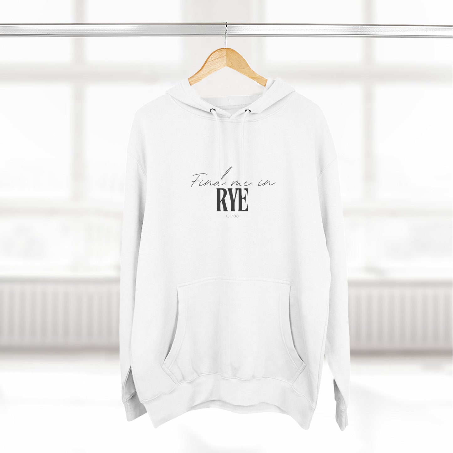 Rye Stylish Three-Panel Fleece Hoodie for Everyday Comfort, Personalized Gift, Casual Wear, Unisex Hoodie, Cozy Fashion