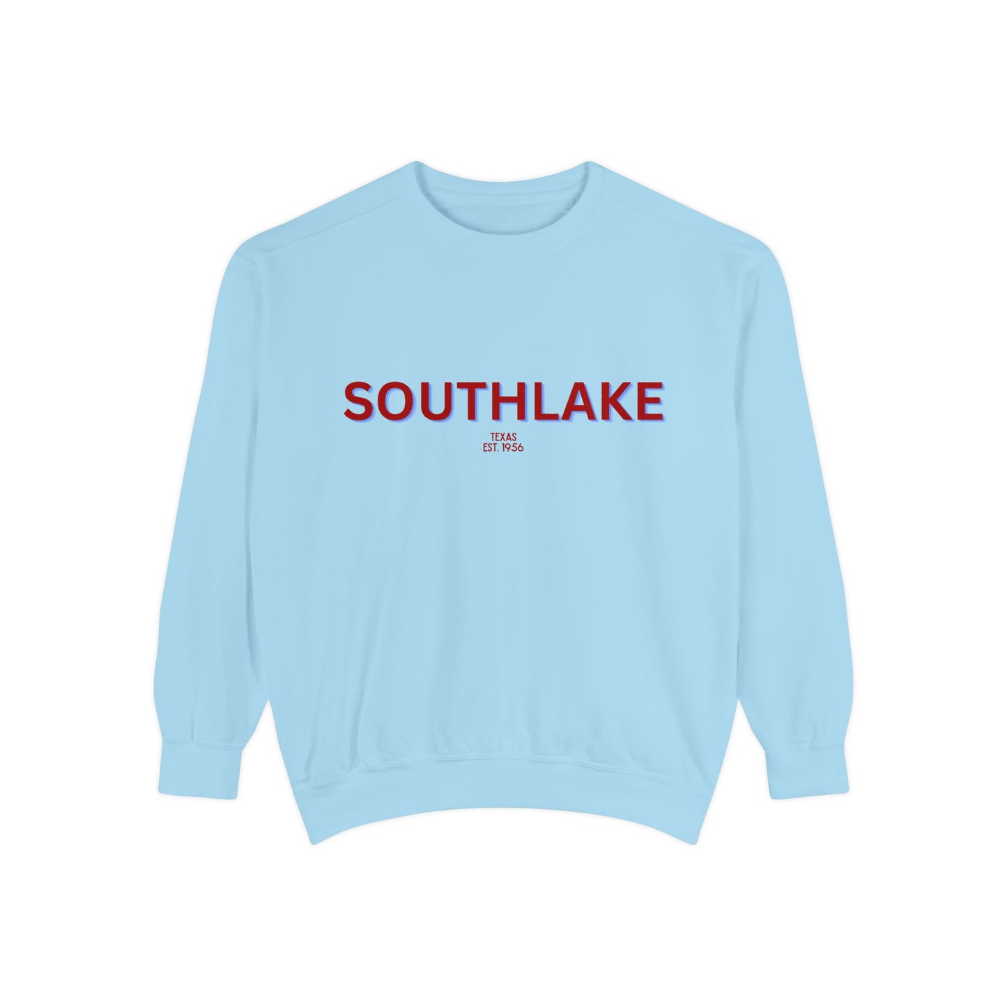 Southlake Unisex Garment-Dyed Sweatshirt | Cozy Fashion, Perfect for Casual Outings, Gifts, Fall & Winter Style, Everyday Comfort