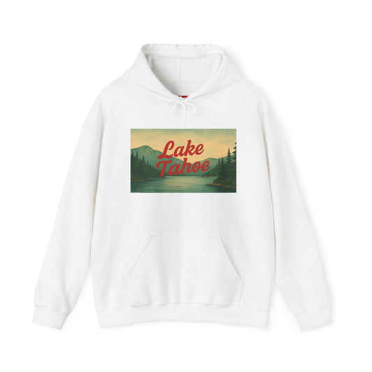 Lake Tahoe Hoodie, Cozy Casual Wear, Unisex Sweatshirt, Lake Lover Gift, Outdoor Adventure Apparel, Summer Retreat Fashion