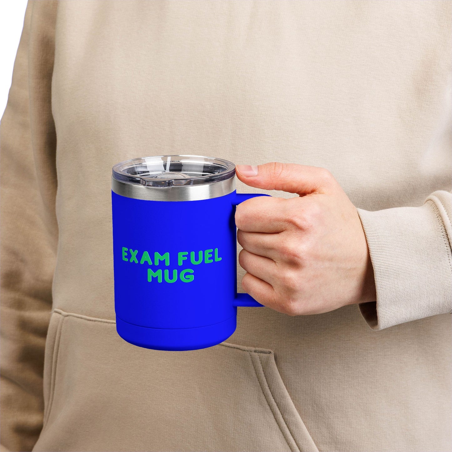 Exam Fuel Mug Tumbler | Perfect for Students, Study Sessions, Motivational Drinkware, Eco-Friendly Cup