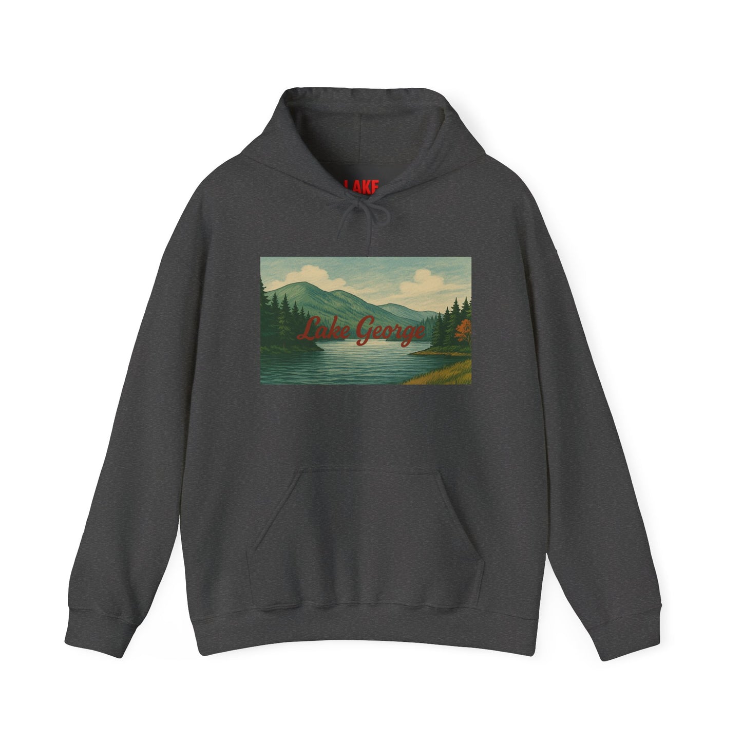 Lake George Hoodie, Cozy Casual Wear, Unisex Sweatshirt, Lake Lover Gift, Outdoor Adventure Apparel, Summer Retreat Fashion