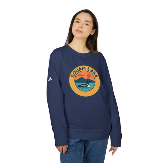 Cozy Outdoor Sweatshirt for Nature Lovers, Unisex Crewneck, Perfect for Hiking, Camping, or Relaxing at Home, Squam Lake Design