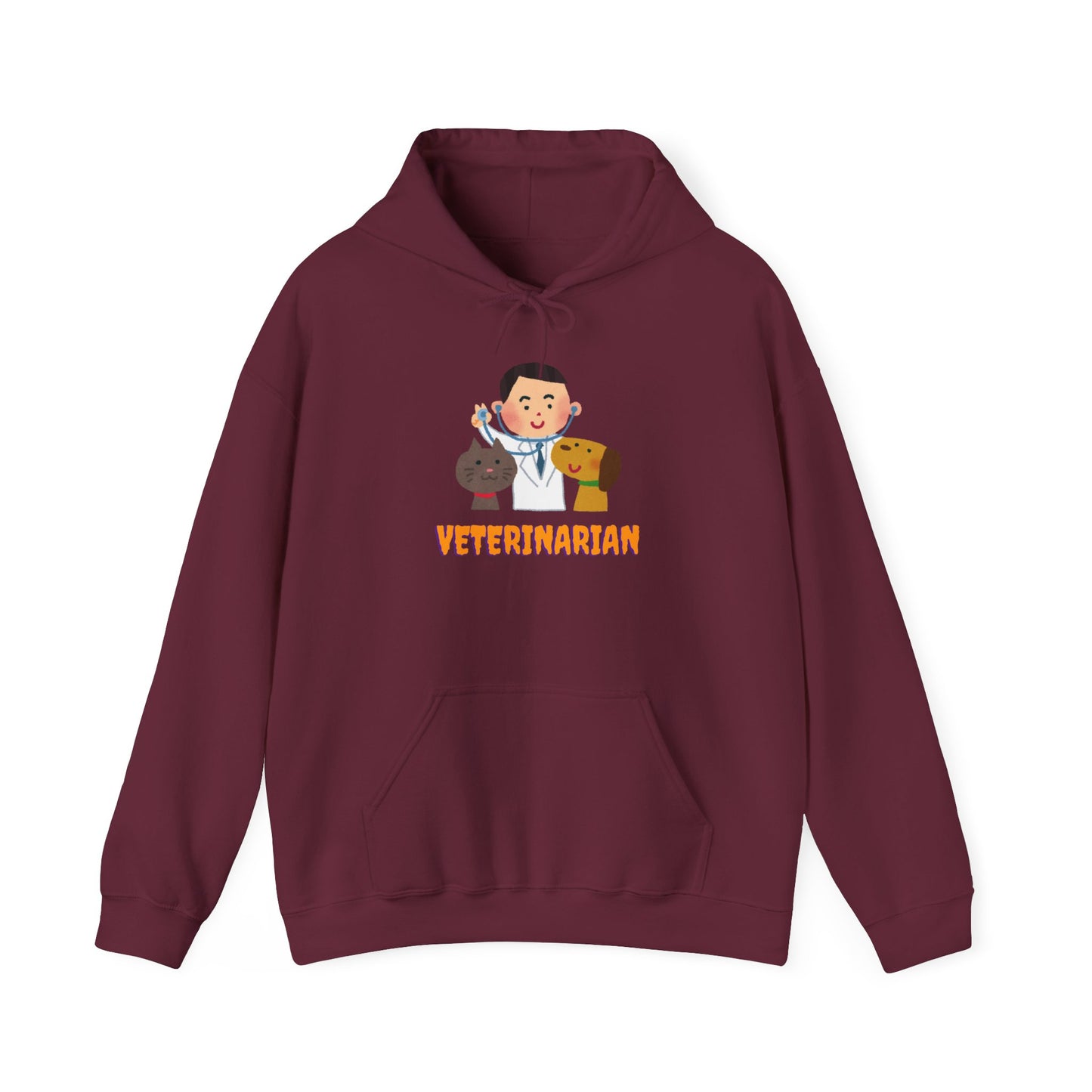 Veterinarian Hooded Sweatshirt, Animal Lover Gift, Cute Vet Apparel, Pet Owner Hoodie, Perfect for Birthdays, Animal Shelter Support