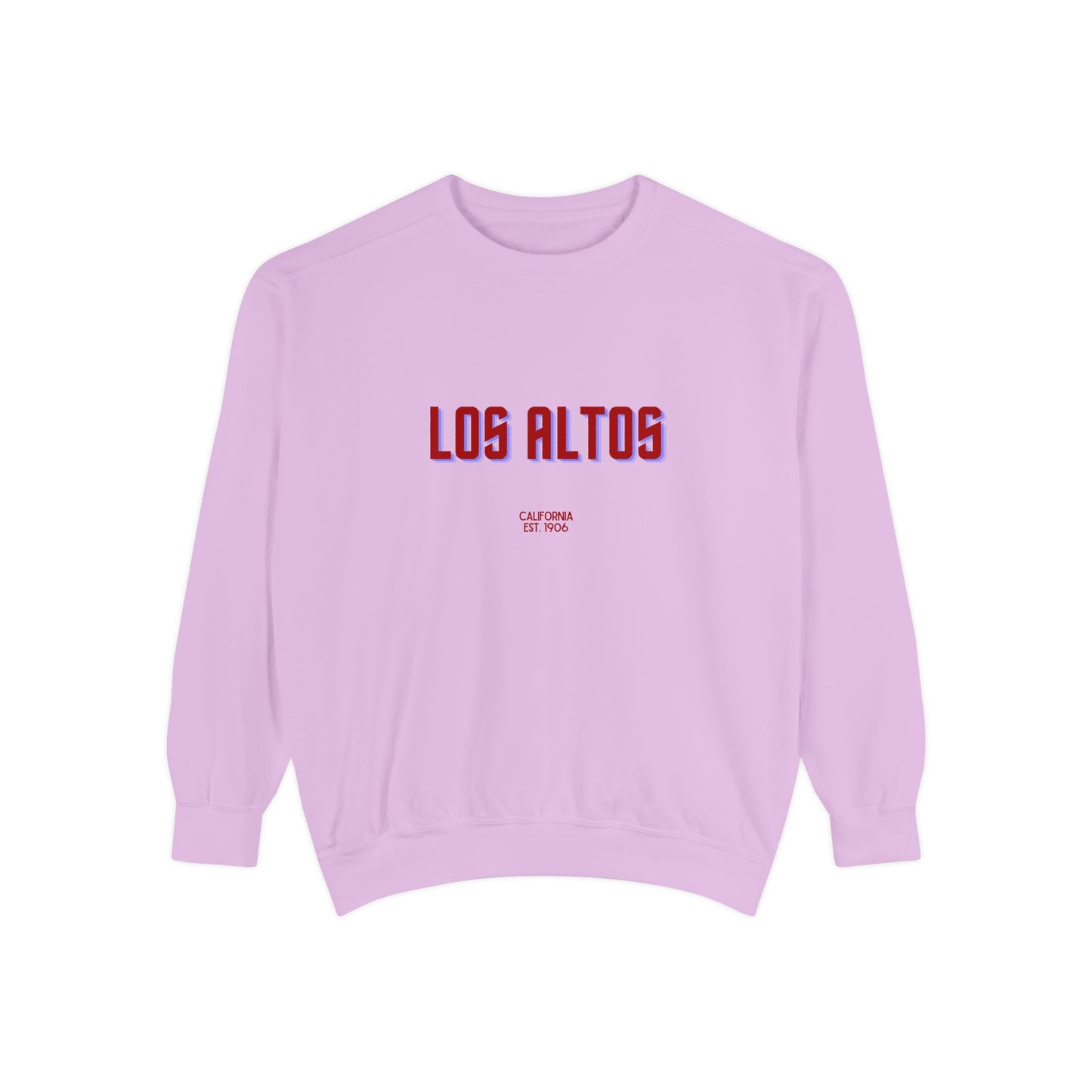 Los Altos Unisex Garment-Dyed Sweatshirt | Cozy Fashion, Perfect for Casual Outings, Gifts, Fall & Winter Style, Everyday Comfort