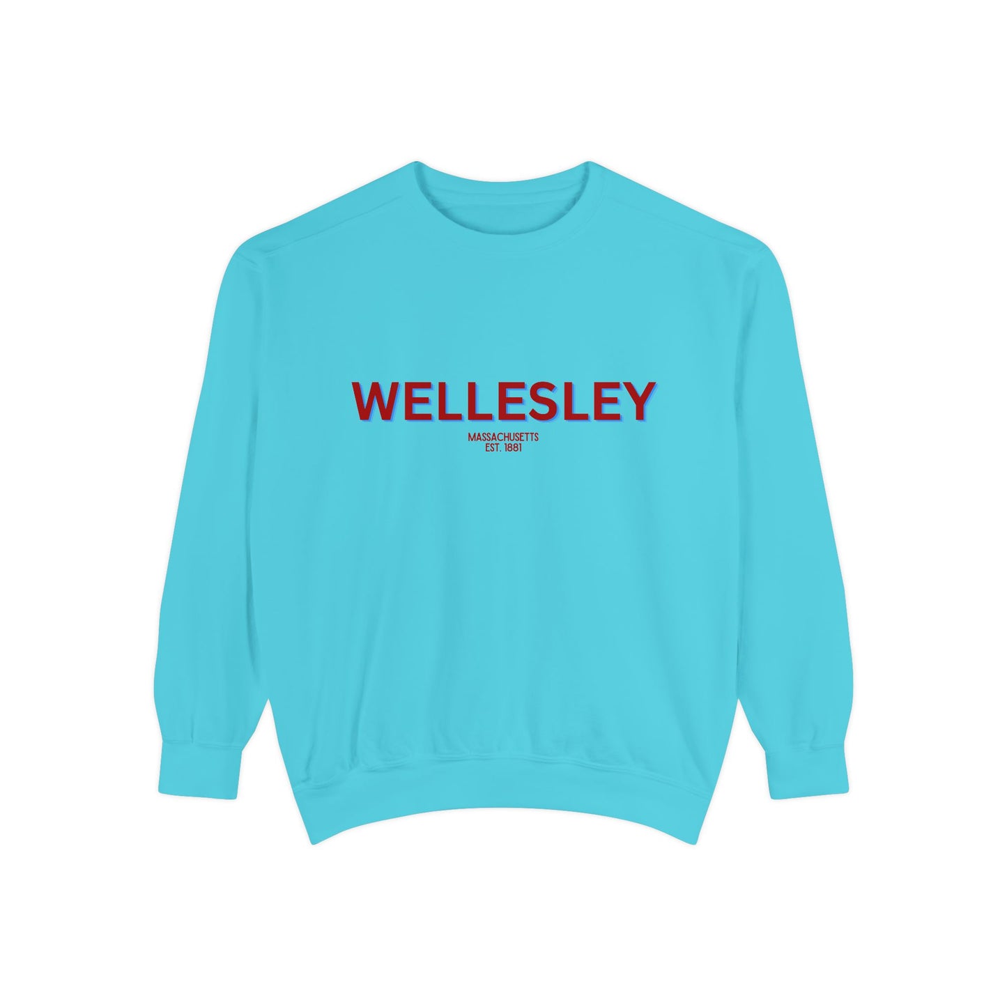 Wellesley Unisex Garment-Dyed Sweatshirt | Cozy Fashion, Perfect for Casual Outings, Gifts, Fall & Winter Style, Everyday Comfort