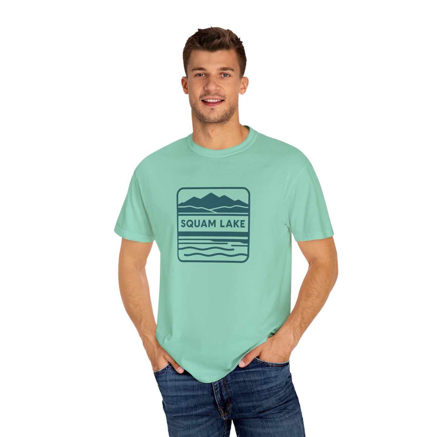 Squam Lake Unisex T-Shirt, Casual Graphic Tee, Nature Lover Gift, Outdoor Adventure Shirt, Vacation Souvenir, Summer Wear