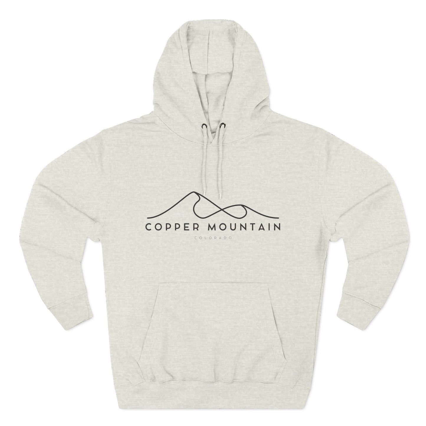 Copper Mountain Stylish Three-Panel Fleece Hoodie for Cozy Days, Casual Wear, Warm Layering, Gift for Him or Her
