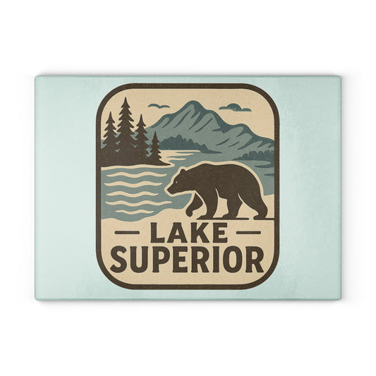 Lake Superior Glass Cutting Board