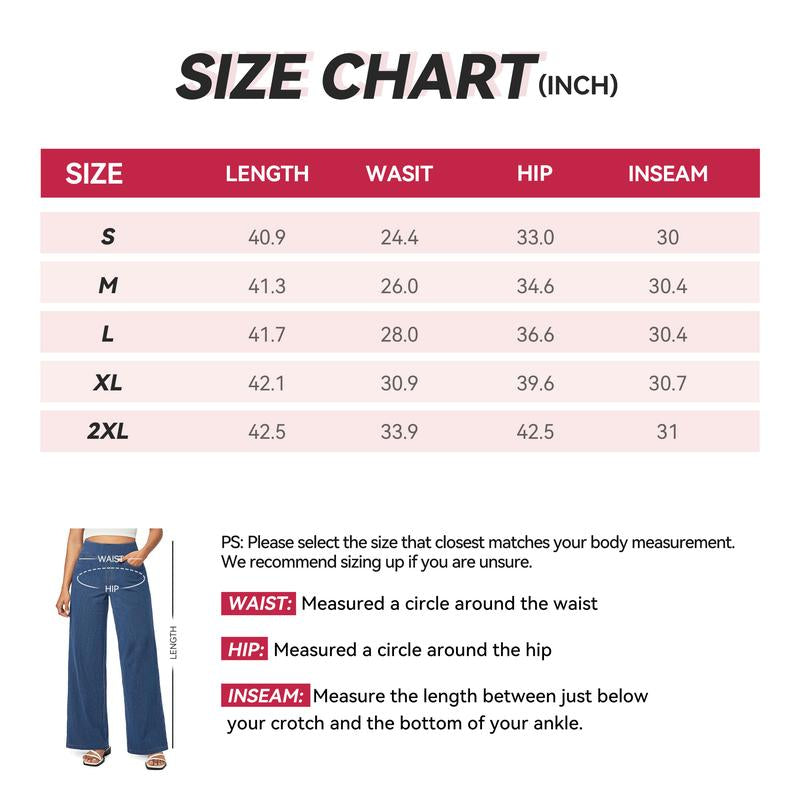 SHOWITTY Women'S Wide-Leg High Waisted Straight Leg Jeans with Pockets – Stretchy Denim Pants