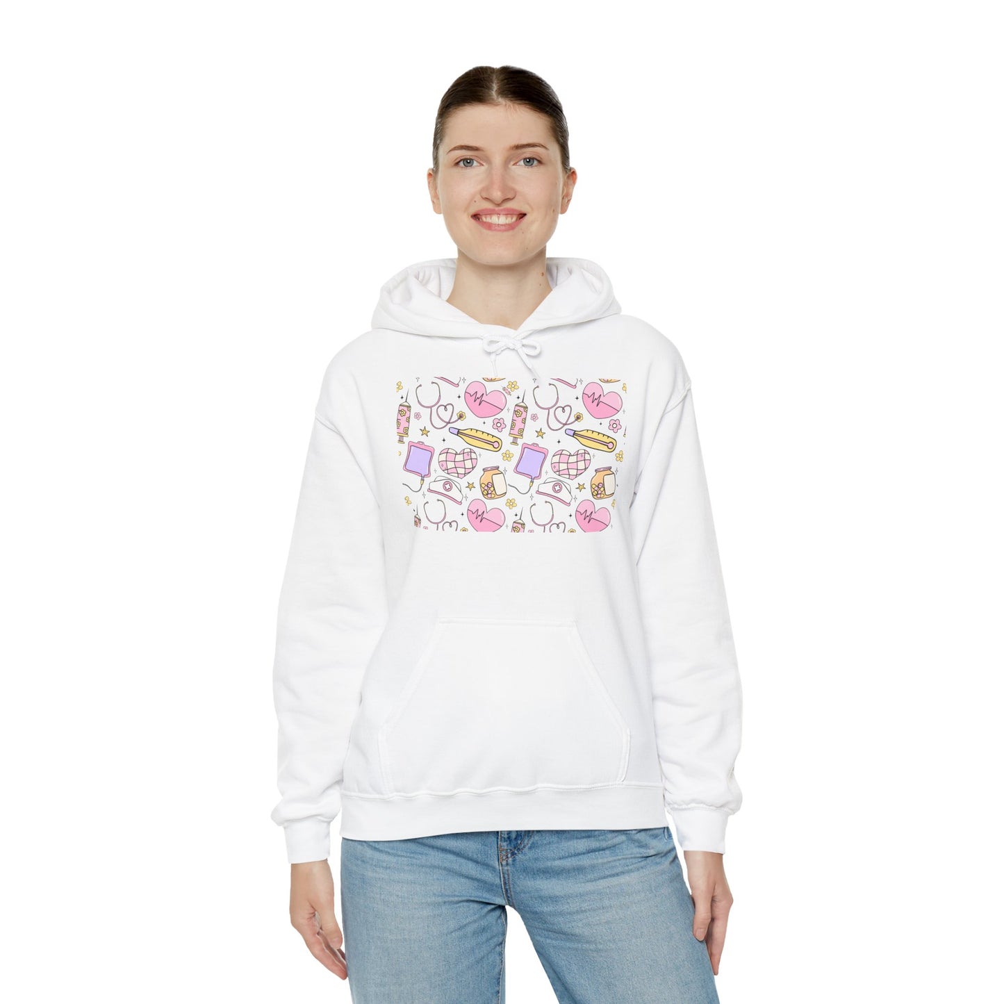 Nurse Cute Foodie Graphic Sweatshirt, Cozy Food Lover Pullover, Trendy Unisex Hoodie, Gift for Foodies, Cute Casual Wear