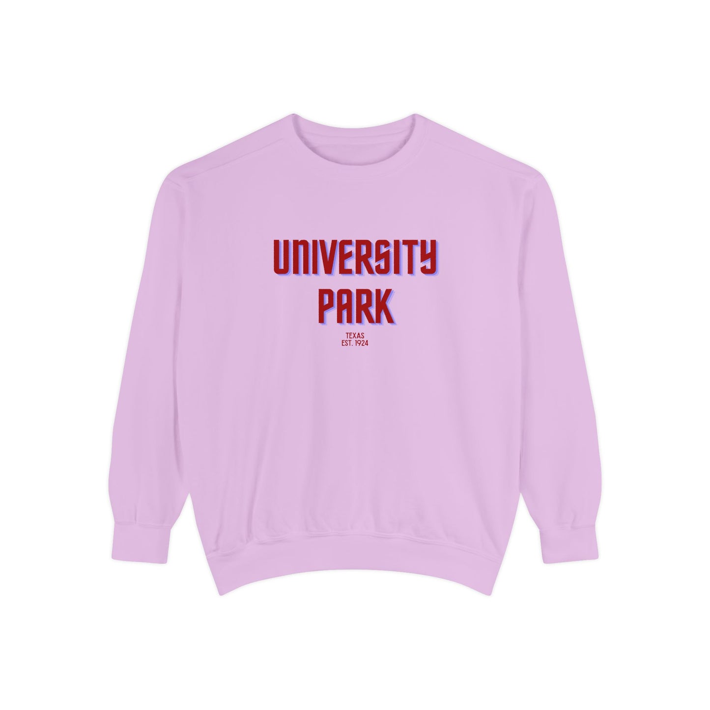 University Park Unisex Garment-Dyed Sweatshirt | Cozy Fashion, Perfect for Casual Outings, Gifts, Fall & Winter Style, Everyday Comfort