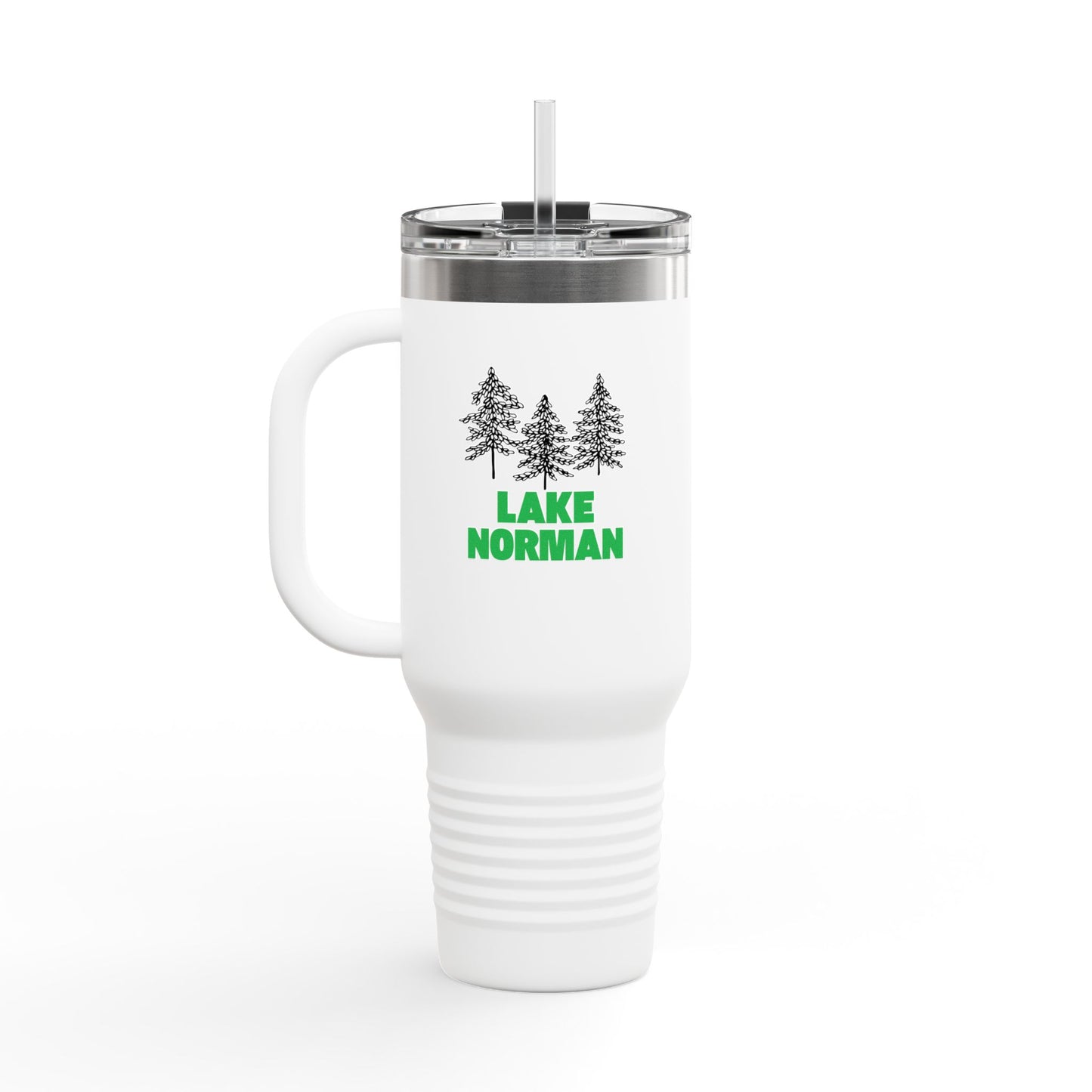 Lake Norman Insulated Travel Mug, 40oz - Perfect for Camping, Road Trips, Gifts, Outdoor Adventures, Summer Fun