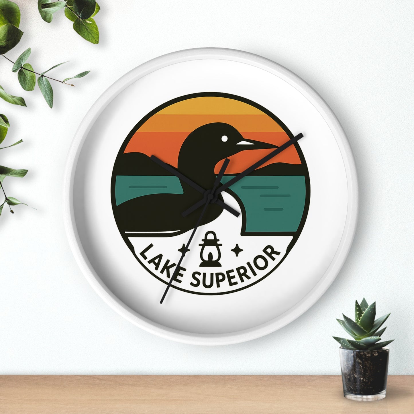 Lake Superior Wall Clock