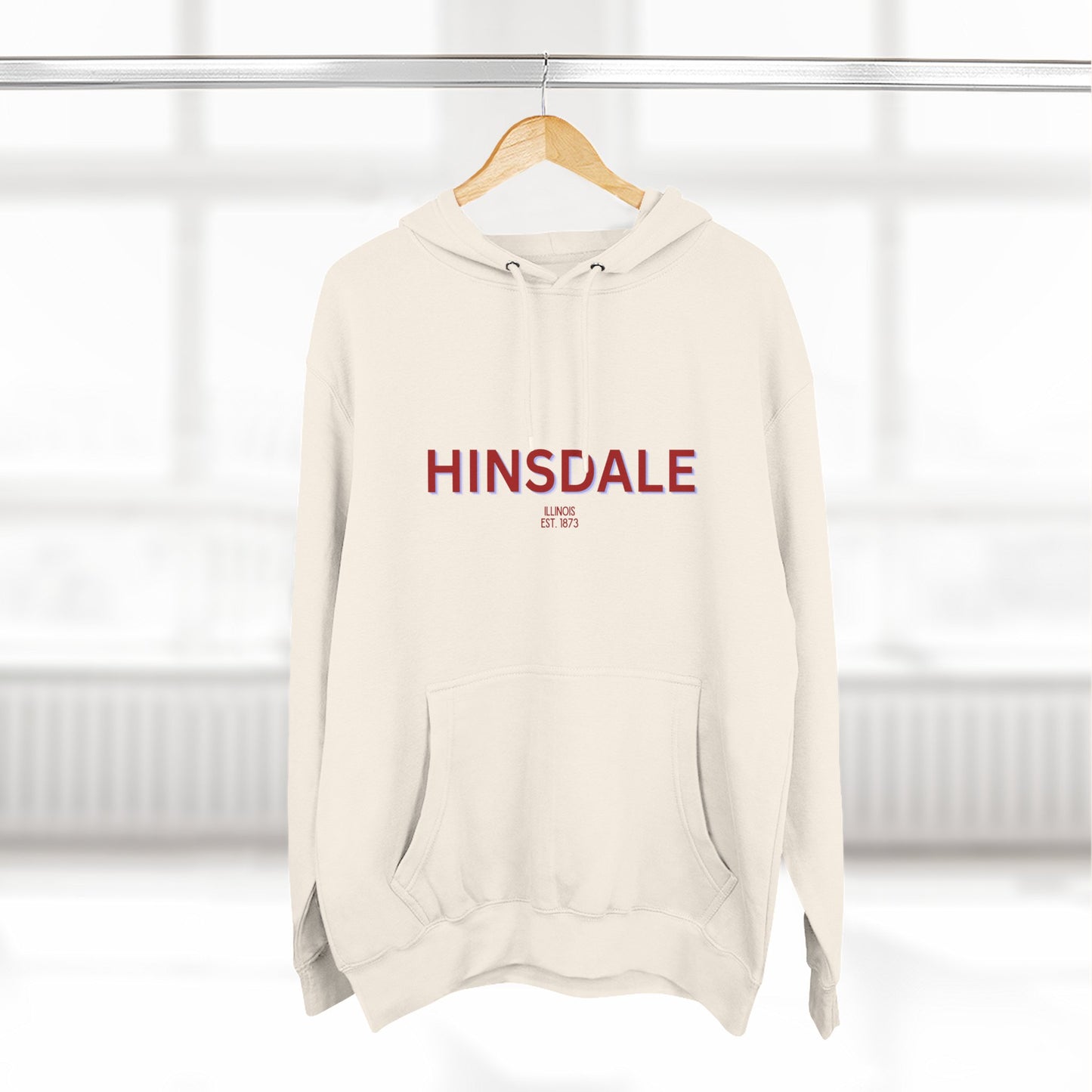 Hinsdale Fleece Hoodie, Casual Sweatshirt, Cozy Layering Piece, Perfect Gift for All Occasions, Stylish Streetwear