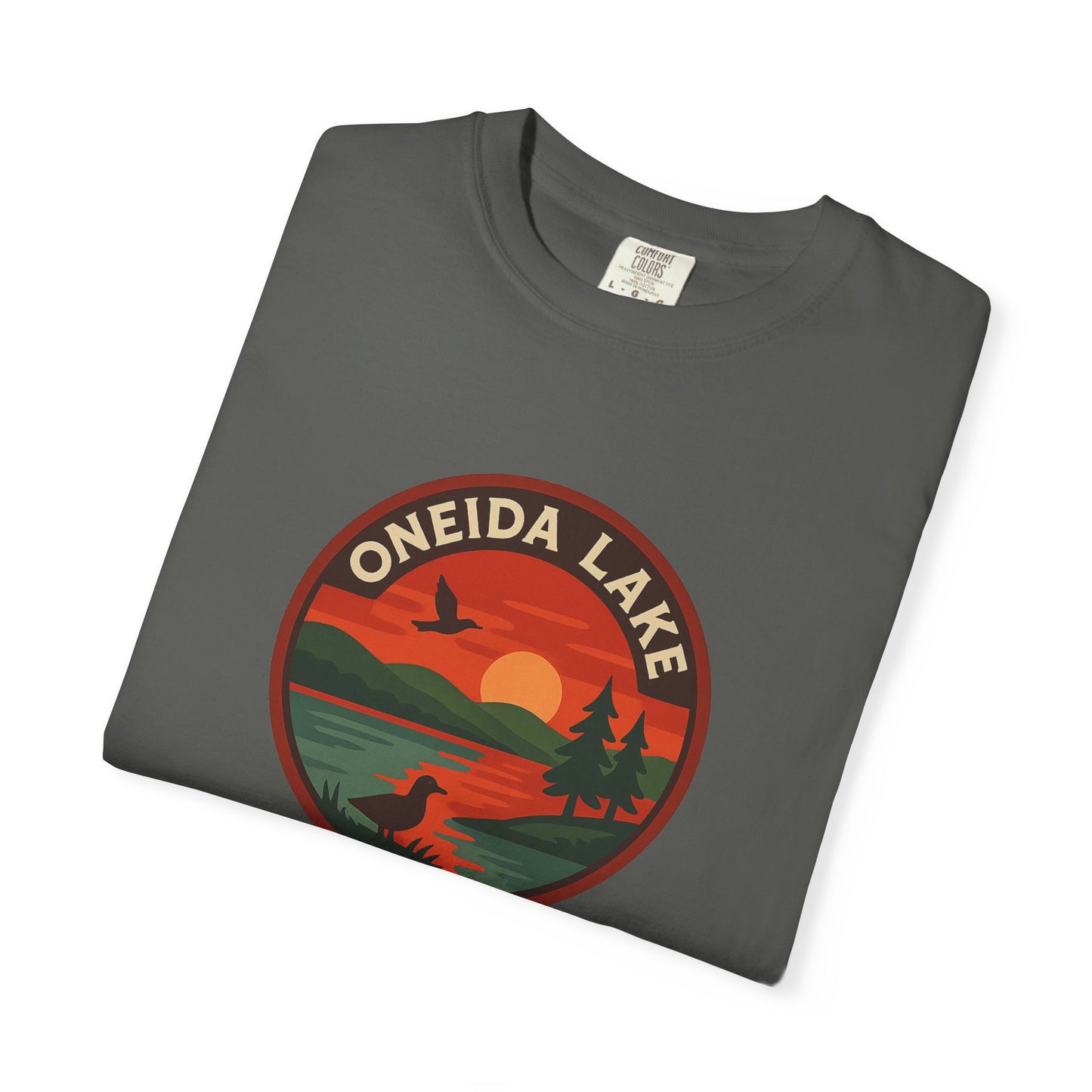 Oneida Lake Unisex T-Shirt, Casual Graphic Tee, Nature Lover Gift, Outdoor Adventure Shirt, Vacation Souvenir, Summer Wear