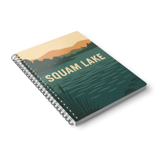 Squam Lake Wirobound Softcover Notebook, A5
