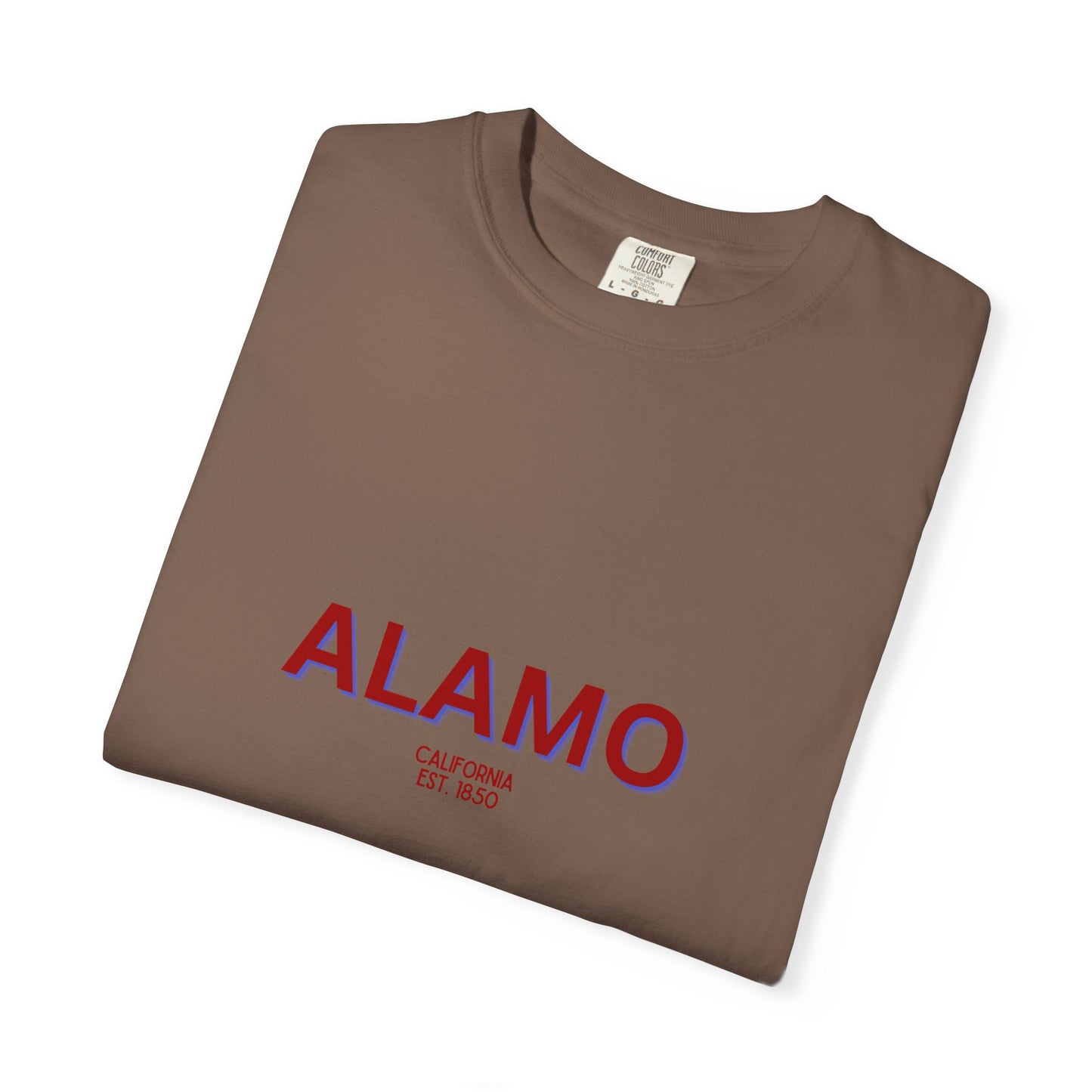 Alamo Garment-Dyed Unisex T-Shirt, Casual Tee, Vintage Style Shirt, Everyday Wear, Birthday Gift, Unique Apparel