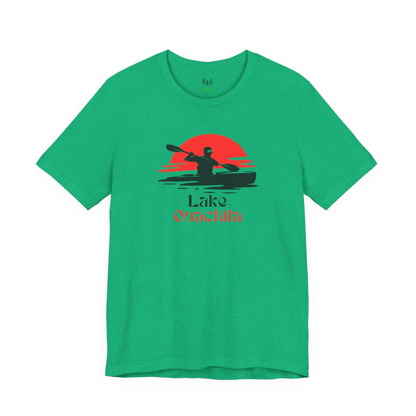 Lake Ouachita Tee - Kayaking Graphic Unisex Jersey Short Sleeve Shirt, Outdoor Adventure Gift, Summer Vibes, Lake Lover Apparel