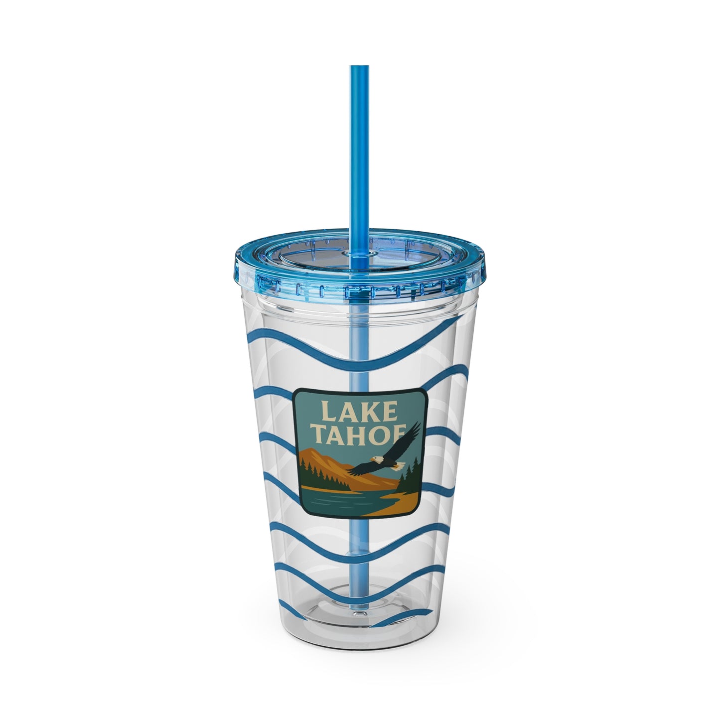Lake Tahoe Sunsplash Tumbler, 16oz Clear Drink Cup for Outdoor Adventures, Customizable Travel Mug, Perfect for Summer Fun, Eco-Friendly Beverage [...]