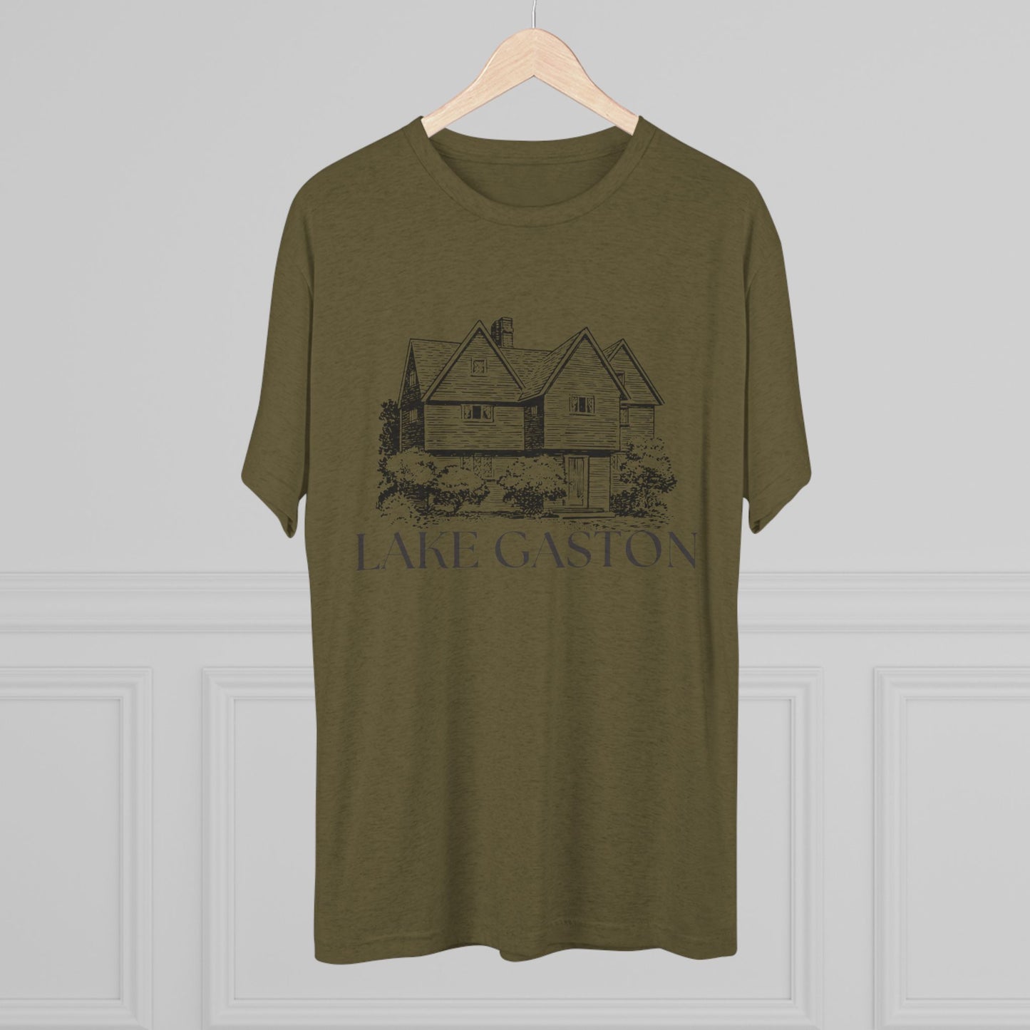 Lake Gaston Unisex Tri-Blend Crew Tee, Casual T-Shirt, Summer Apparel, Lake House Shirt, Gift for Friends, Travel Tee
