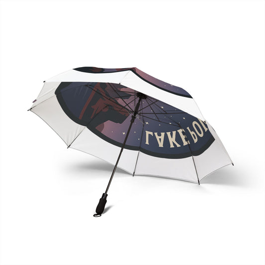 Lake Powell Semi-Automatic Foldable Umbrella, Travel Umbrella, Outdoor Gear, Gifts for Nature Lovers, Rainy Day Essential
