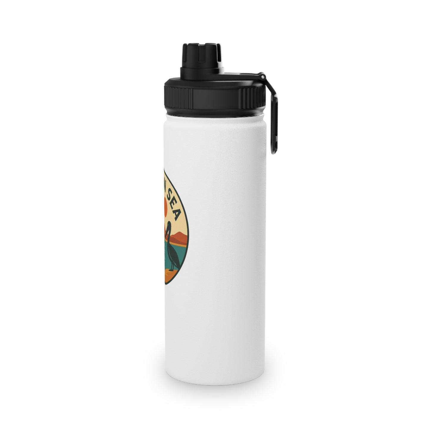Salton Sea Stainless Steel Water Bottle, Sports Lid