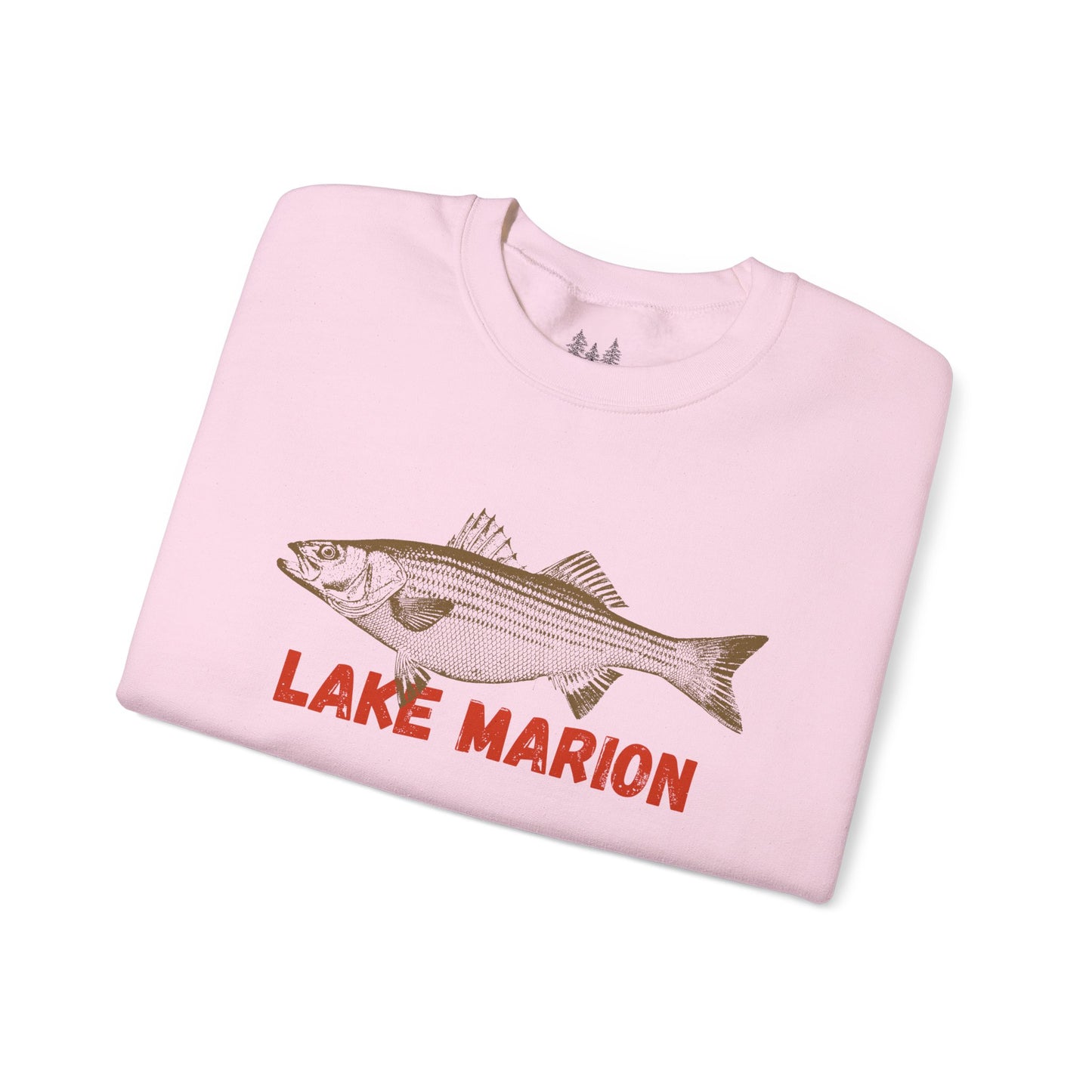 Lake Marion Fishing Sweatshirt, Unisex Crewneck, Casual Wear, Gift for Fishermen, Outdoor Apparel, Lake House Cozy
