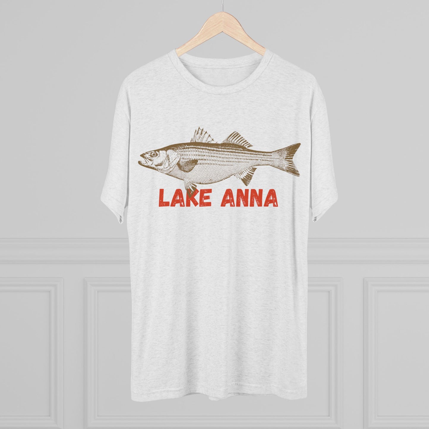 Lake Anna Fishing Tee, Unisex Crew Neck Shirt, Summer Lake Apparel, Gift for Fishermen, Outdoor Adventure T-Shirt, Lake House Style