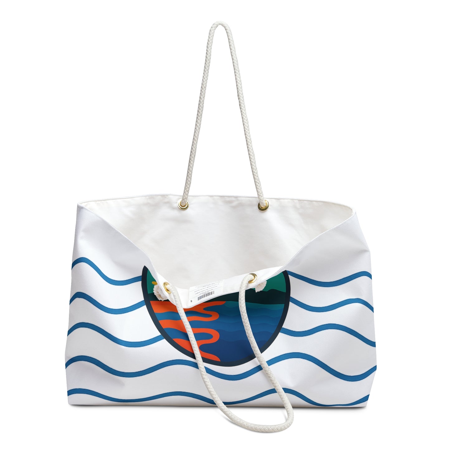Lake Superior Weekender Bag White