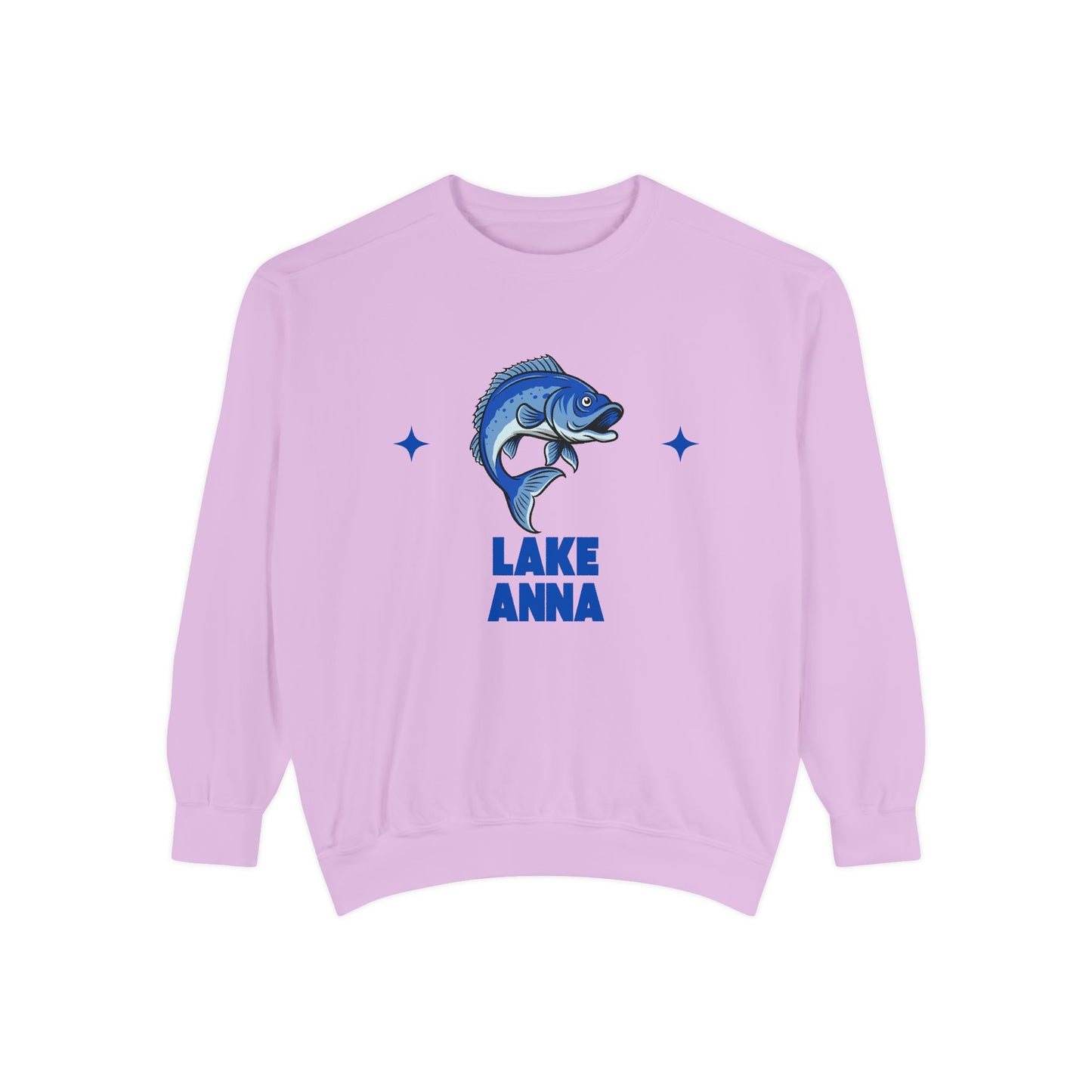 Lake Anna Fish Design Unisex Sweatshirt | Cozy Fishing Apparel, Casual Wear, Gift for Anglers, Lake Day Outfit, Nature Lovers Sweatshirt
