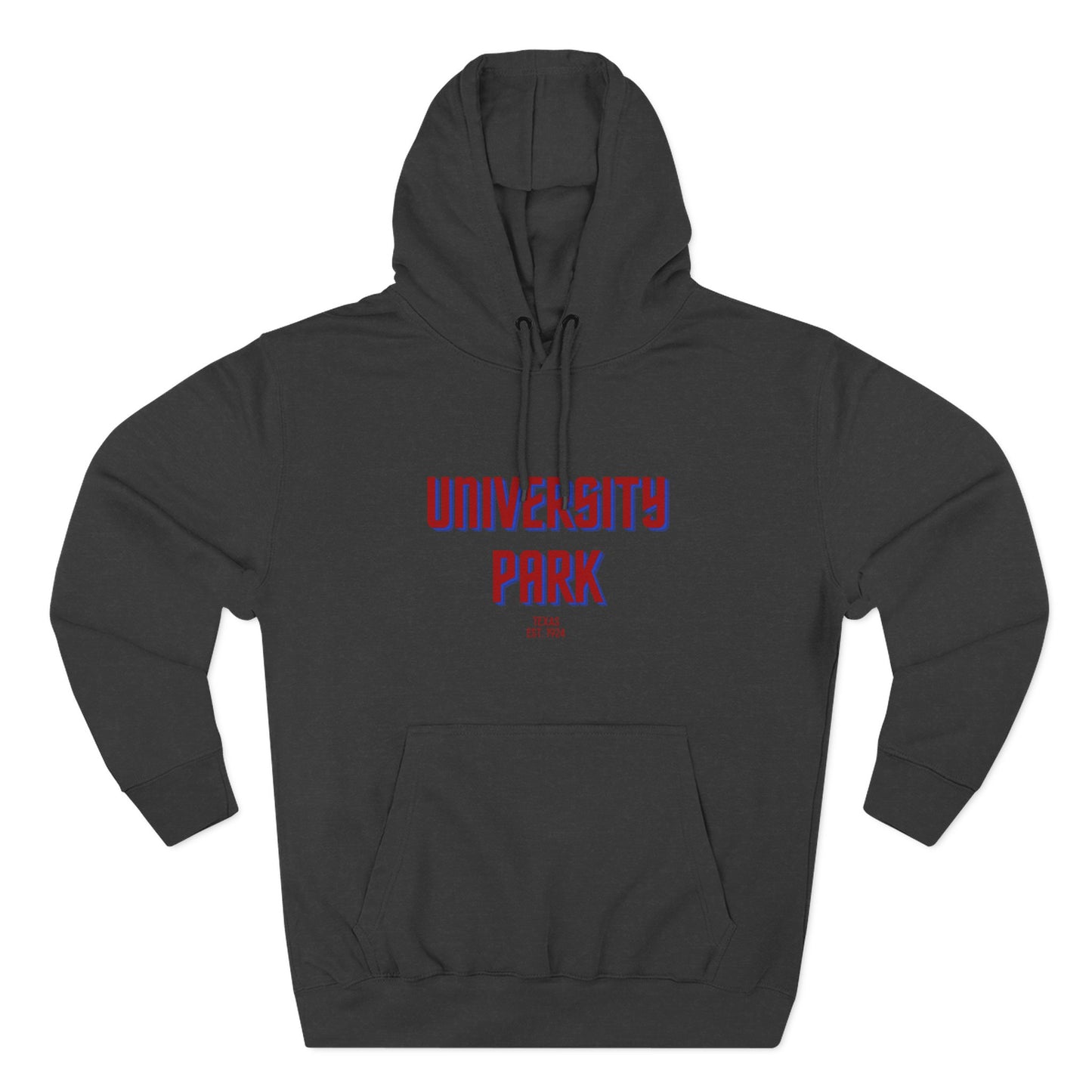 University Park Fleece Hoodie, Casual Sweatshirt, Cozy Layering Piece, Perfect Gift for All Occasions, Stylish Streetwear