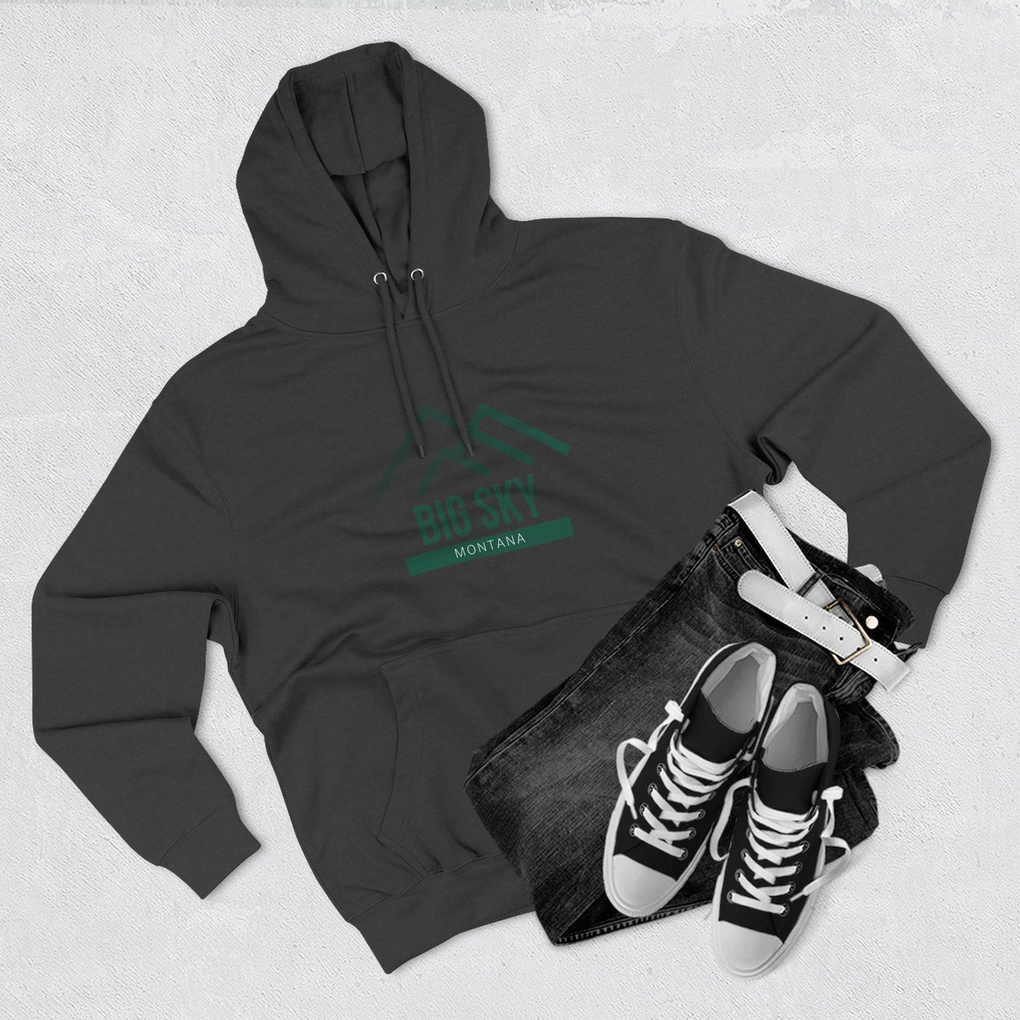 Big Sky Vibes Hoodie with Design, Perfect for Autumn Lovers, Comfortable and Stylish, Great Gift for Vacations