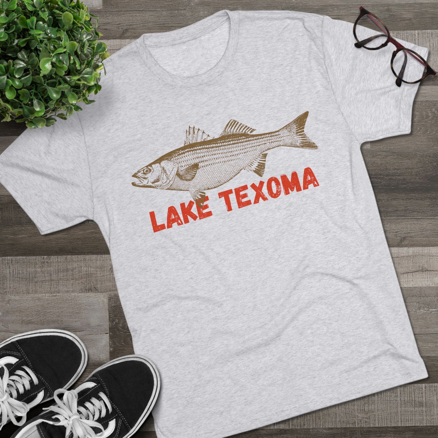Lake Texoma Fishing Tee, Unisex Crew Neck Shirt, Summer Lake Apparel, Gift for Fishermen, Outdoor Adventure T-Shirt, Lake House Style