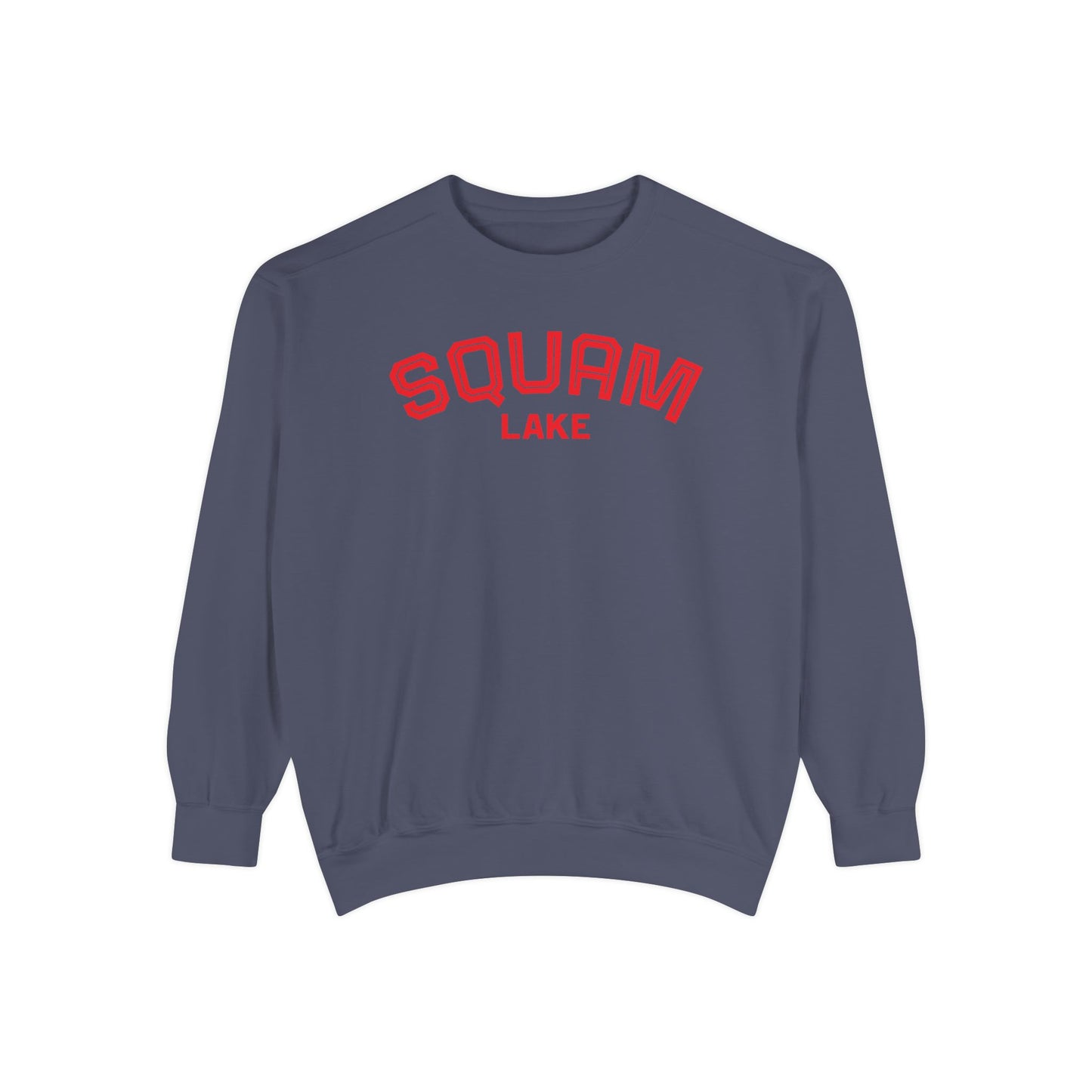 Squam Lake Unisex Garment-Dyed Sweatshirt, Cozy Casual Wear, Perfect for Lakeside Gatherings, Great for Fall, Gift for Nature Lovers